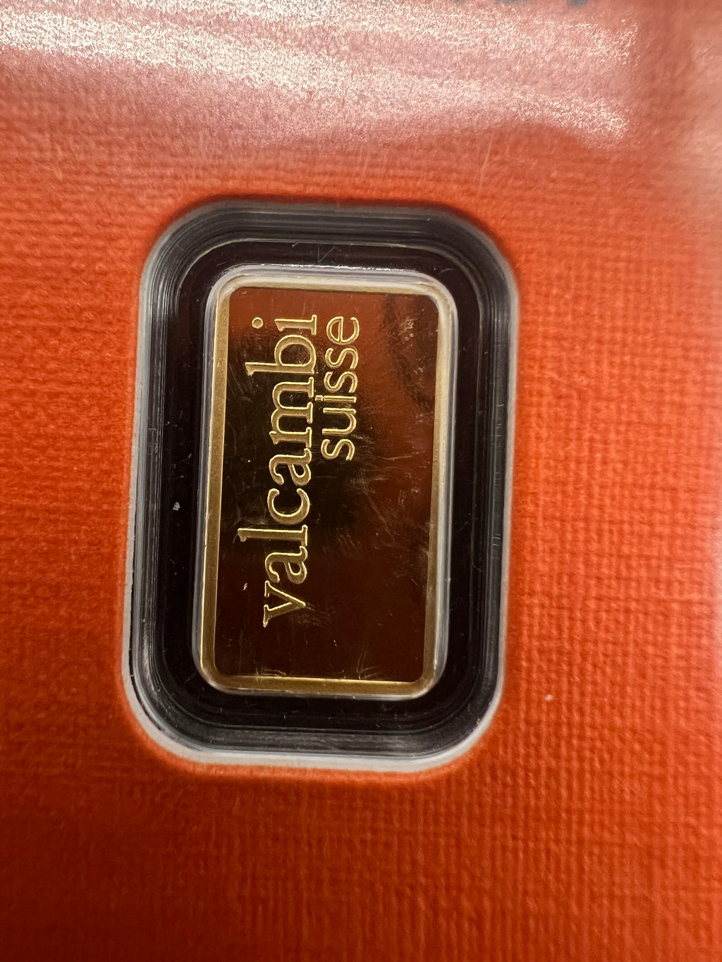 1g Gold Valcambi In Assay
