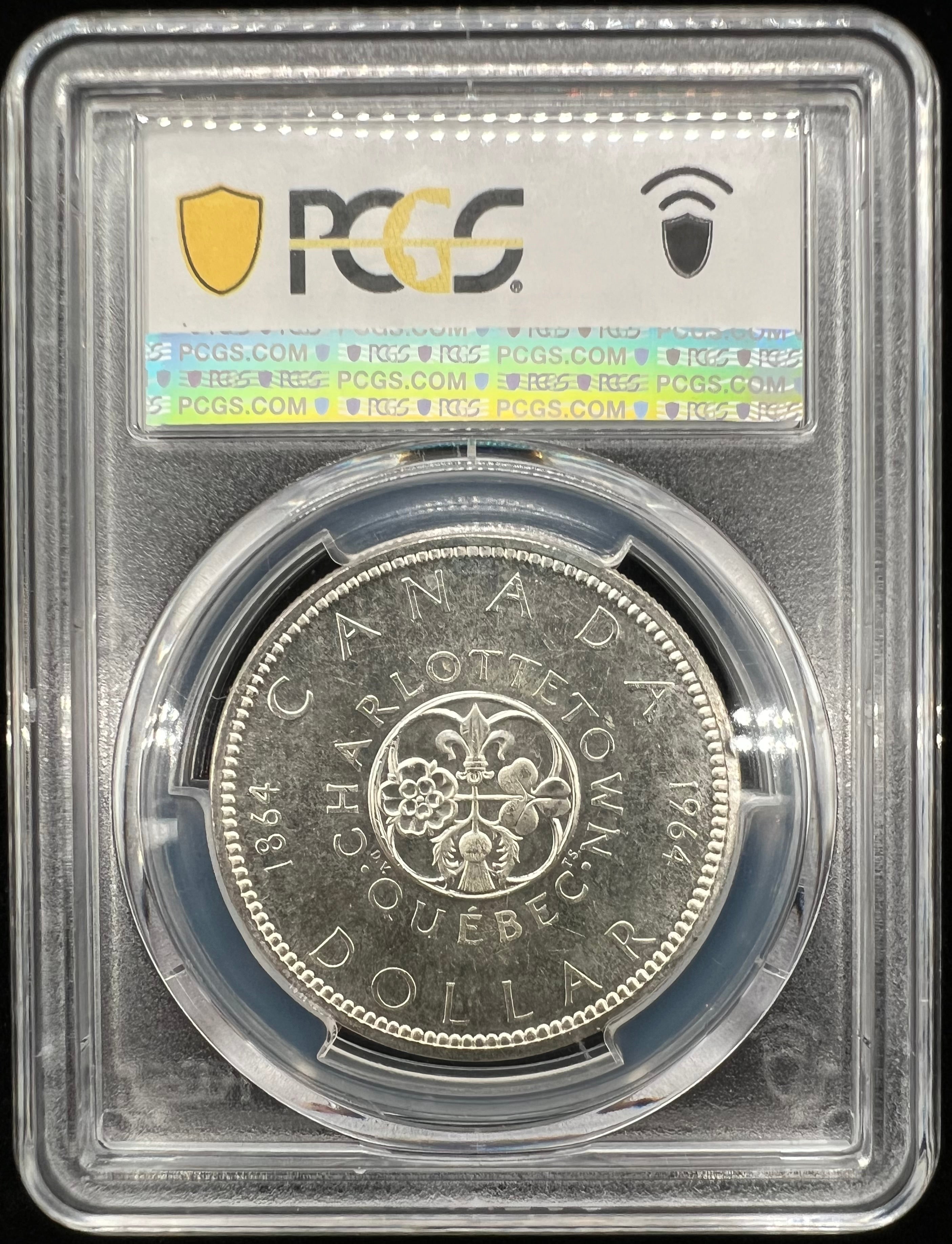 1964 MS62 Canada Silver Dollar PCGS